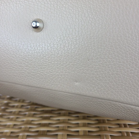 Borse In Pelle Cream Soft Pebbled Leather Shoulder Tote Bag Purse Made In Italy - Picture 13 of 16